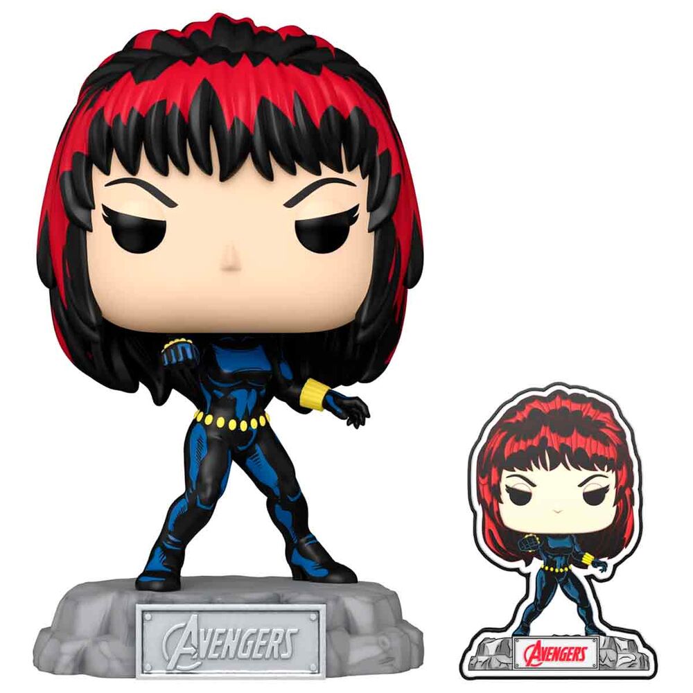 POP Figure Marvel Avengers 60th Anniversary Comic Black Widow with Pin Exclusive