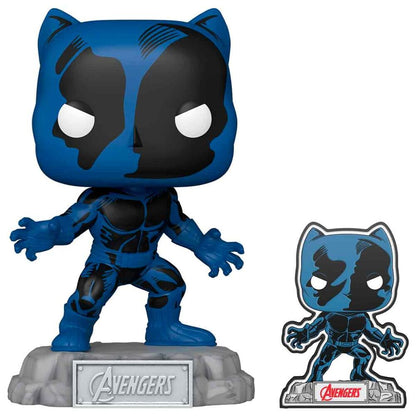 POP Figure Marvel Avengers 60th Anniversary Comic Black Panther with Pin Exclusive