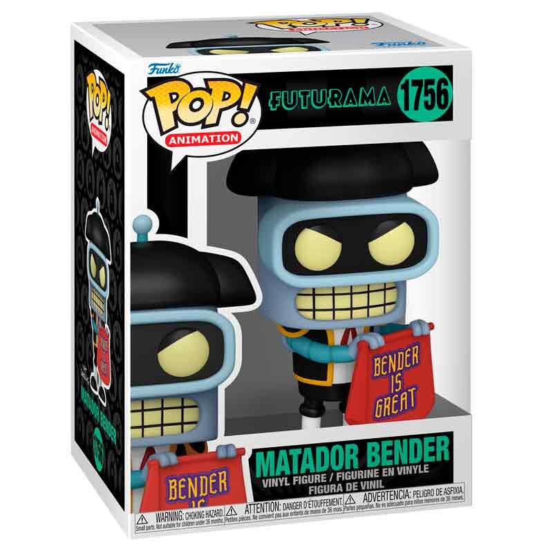 futurama matador bender pop figure