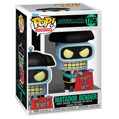 futurama matador bender pop figure