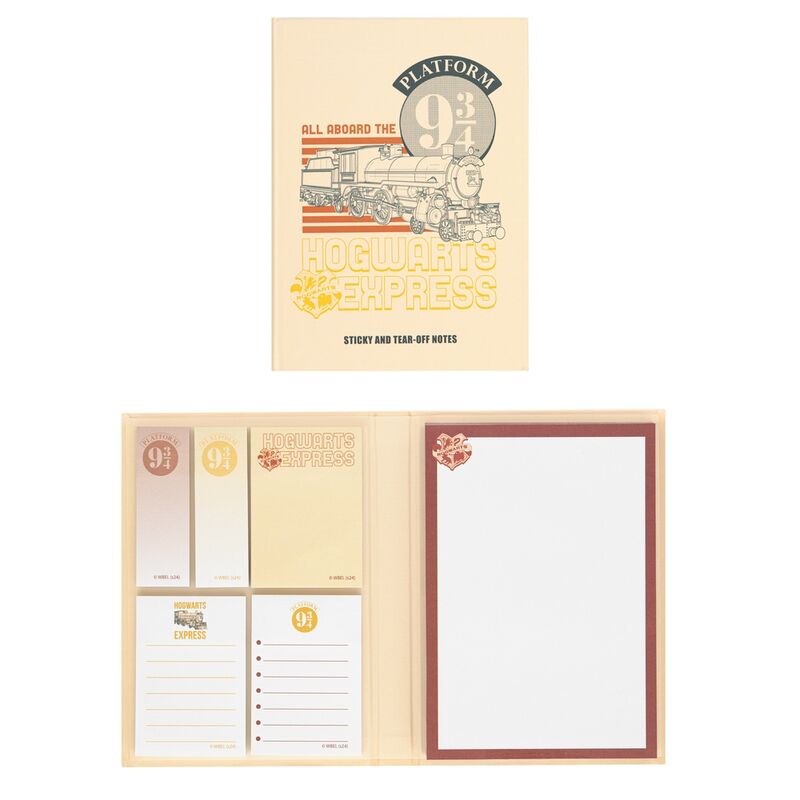 harry potter platform 9 3 4 sticky notes notebook