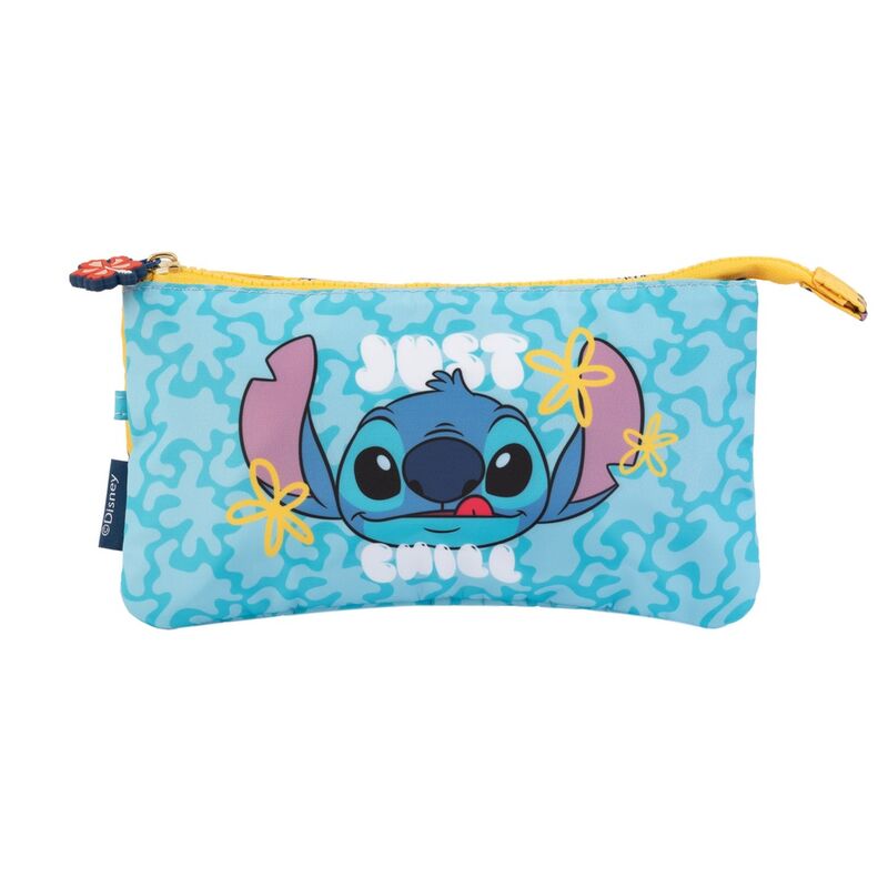 Stitch Disney triple pencil case