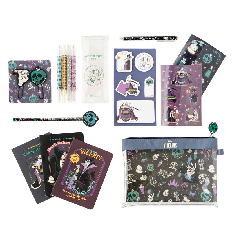 disney villains stationery set