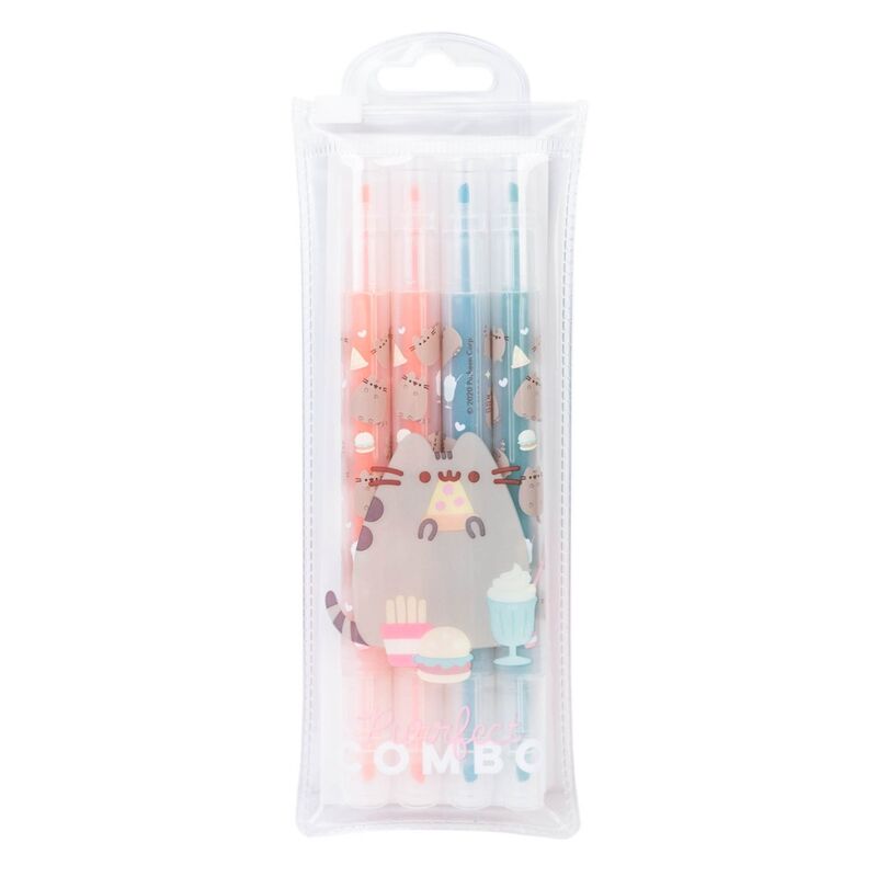 set of 4 foodie pusheen highlighters