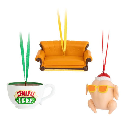 set of 3 friends christmas ornaments