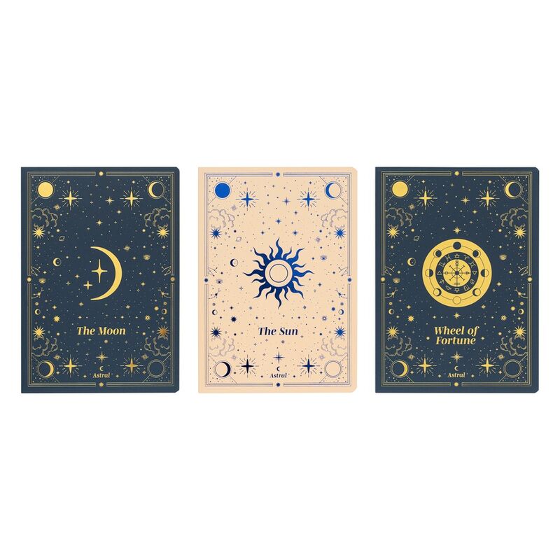 Set of 3 A5 Astral notebooks