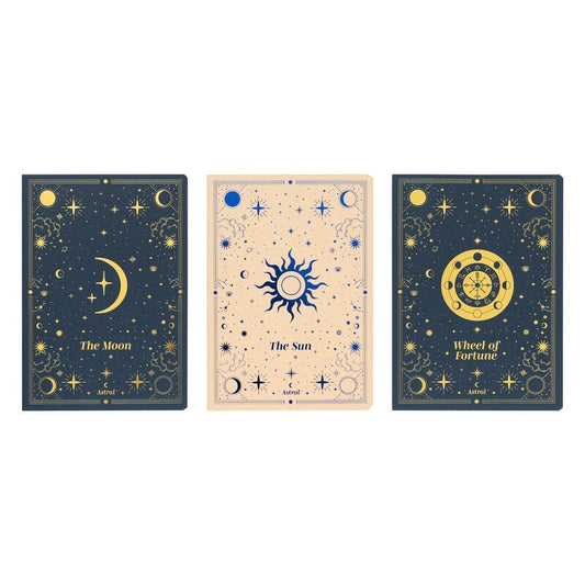 Juego de 3 cuadernos Astral tamaño A5