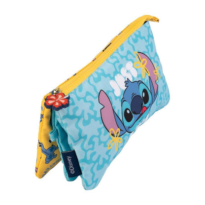 Stitch Disney triple pencil case