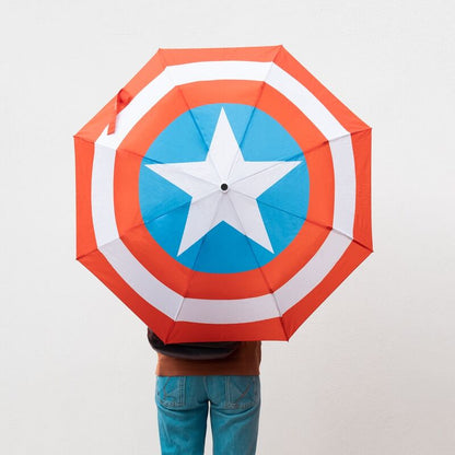 Parapluie pliant automatique Captain America Marvel