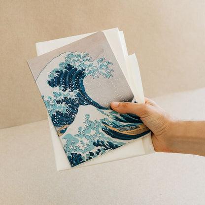 Zestaw 3 zeszytów A5 Wielka fala w Kanagawie Hokusai