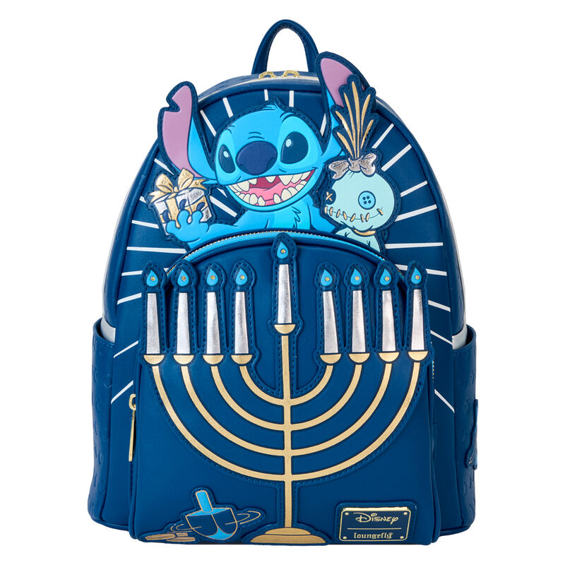 Mochila Loungefly de Disney con Menorá y Stitch