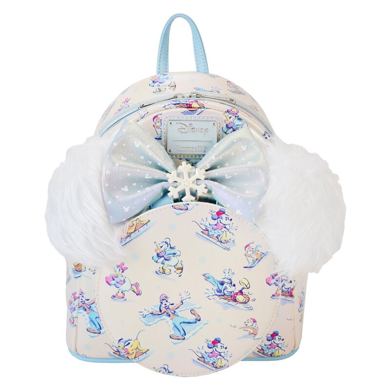 Winter Wonderland Mickey and Friends Disney Loungefly Ears Headband Backpack Set 26cm
