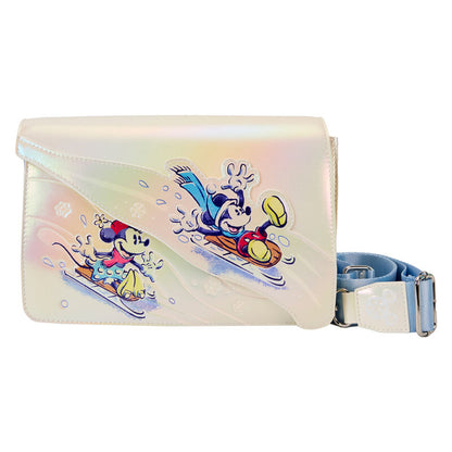 Winter Wonderland Mickey und Freunde Disney Loungefly Umhängetasche