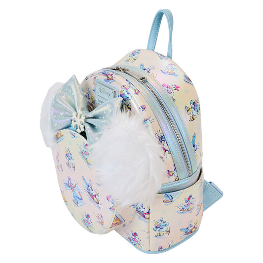 Conjunto Mochila + Diadema con Orejas País de las Maravillas Invernal Mickey y sus Amigos Disney Loungefly 26cm