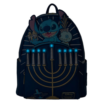 Mochila Loungefly de Disney con Menorá y Stitch