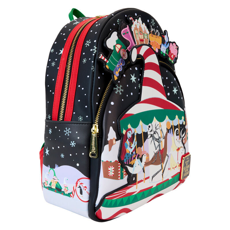 journey to christmas town backpack  nightmare before christmas  disney loungefly
