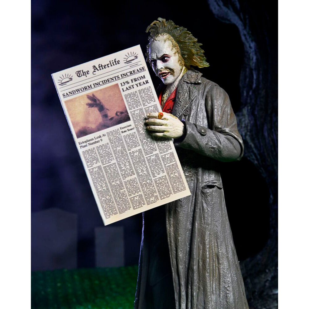 Ultimate Beetlejuice Figure: Tour Guide The Bio Exorcist Beetlejuice 1988 18 cm