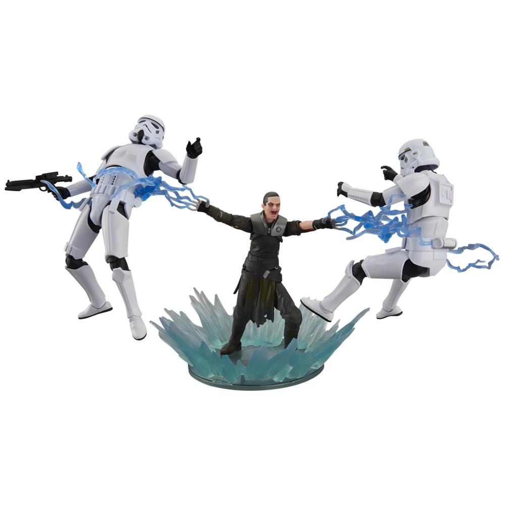 starkiller & stormtroopers set the force unleashed star wars 15cm