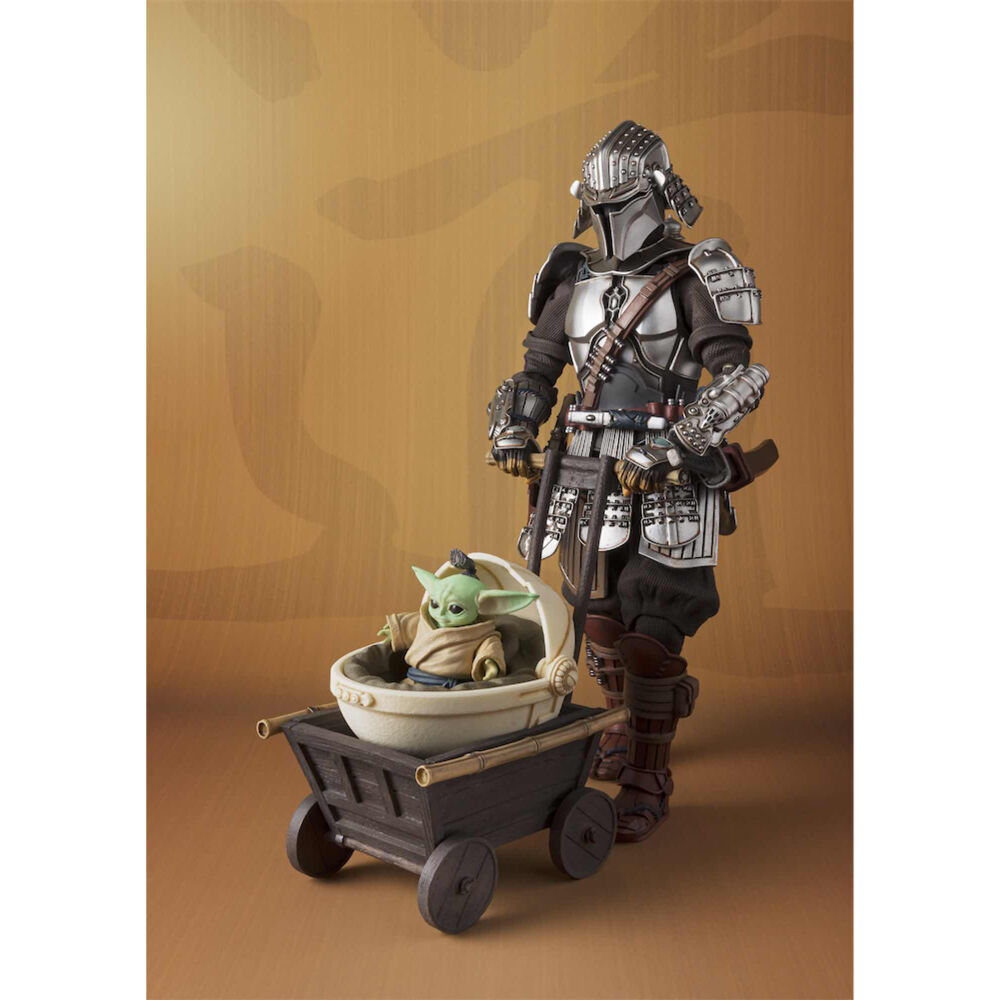 Ronin Mandalorianer Beskar Rüstung & Grogu Star Wars Figur 18cm