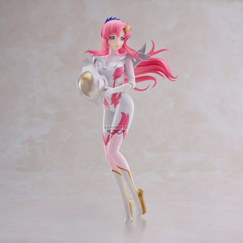 Lacus Clyne Brokatowy i efektowny kombinezon mobilny Gundam Rysunek 22 cm