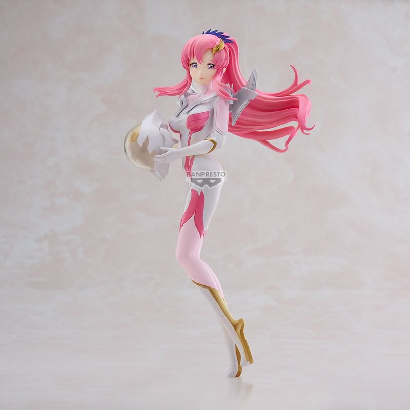 Lacus Clyne Brokatowy i efektowny kombinezon mobilny Gundam Rysunek 22 cm