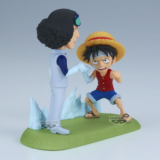 Figure Monkey D. Luffy vs Kuzan World Collectable Figure Log Stories One Piece 9cm