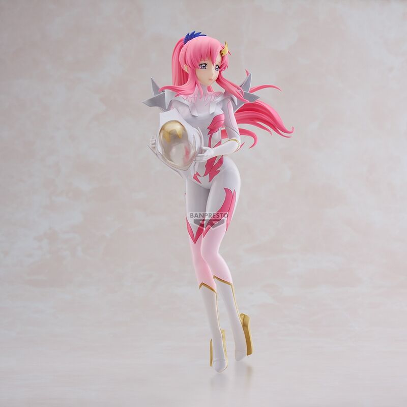 Lacus Clyne Brokatowy i efektowny kombinezon mobilny Gundam Rysunek 22 cm