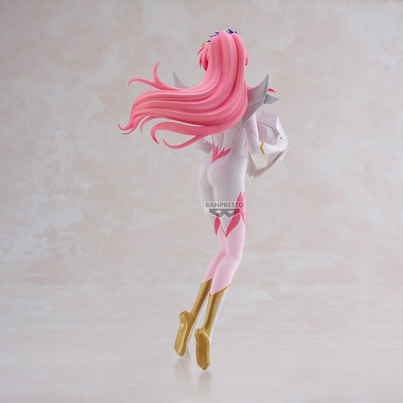 Lacus Clyne Brokatowy i efektowny kombinezon mobilny Gundam Rysunek 22 cm