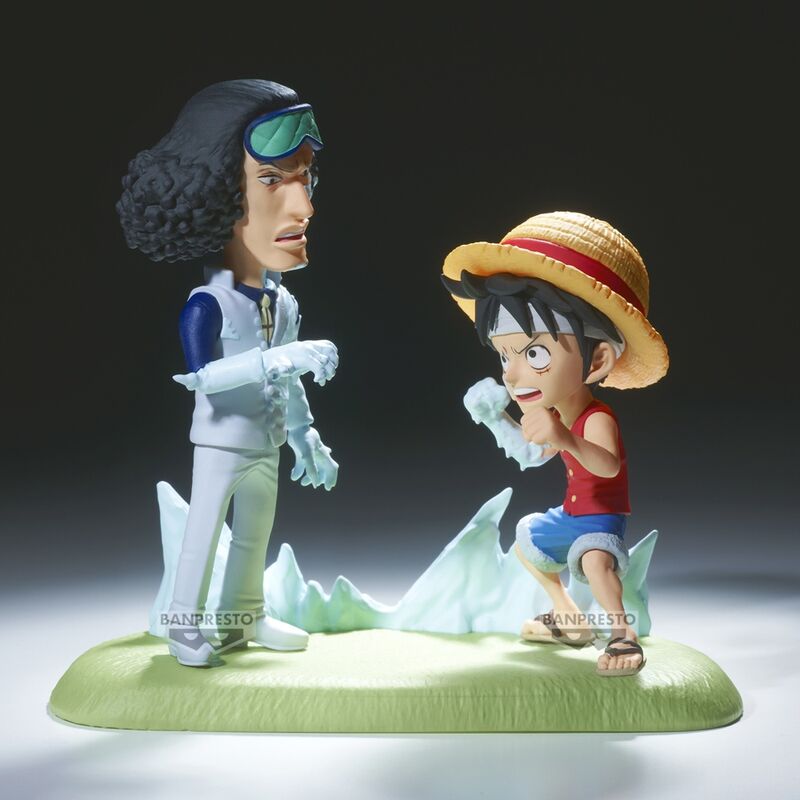 Figurka Monkey D Luffy kontra Kuzan World Kolekcjonerska figurka Log Stories One Piece 9 cm