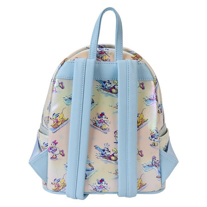 Conjunto Mochila + Diadema con Orejas País de las Maravillas Invernal Mickey y sus Amigos Disney Loungefly 26cm