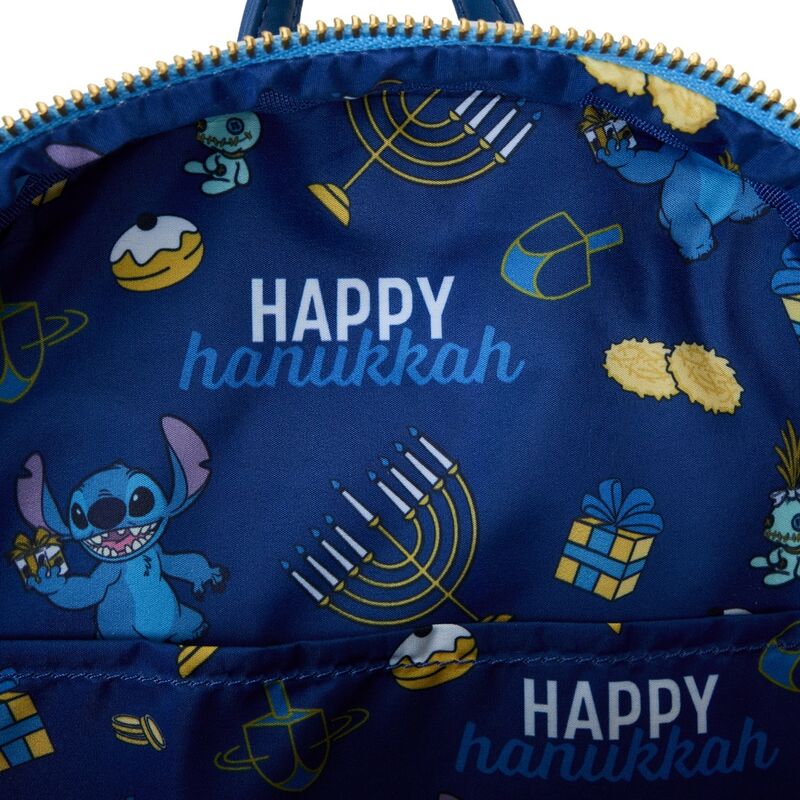 Mochila Loungefly de Disney con Menorá y Stitch