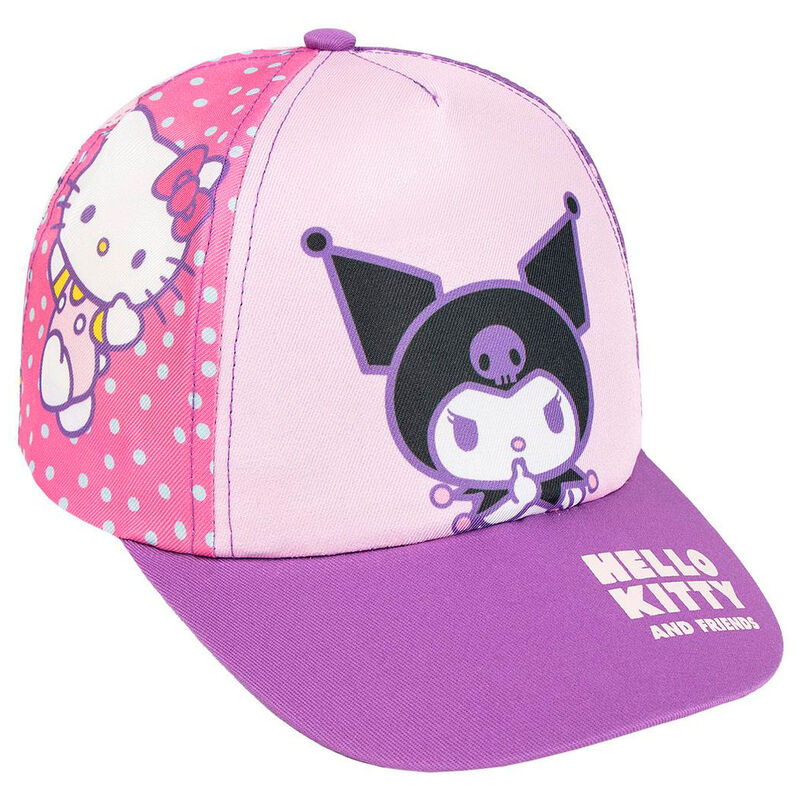 kuromi hello kitty cap