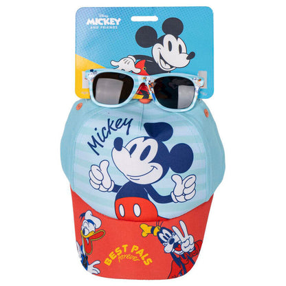 mickey mouse disney hat and sunglasses set