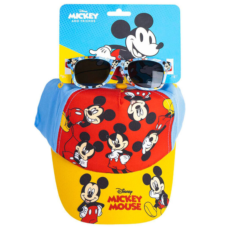 mickey mouse disney hat and sunglasses set