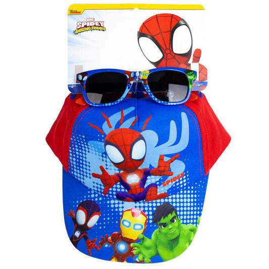 marvel spidey cap  sunglasses set