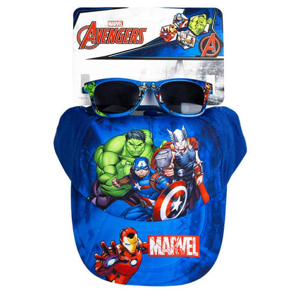 Avengers Marvel hat and sunglasses set