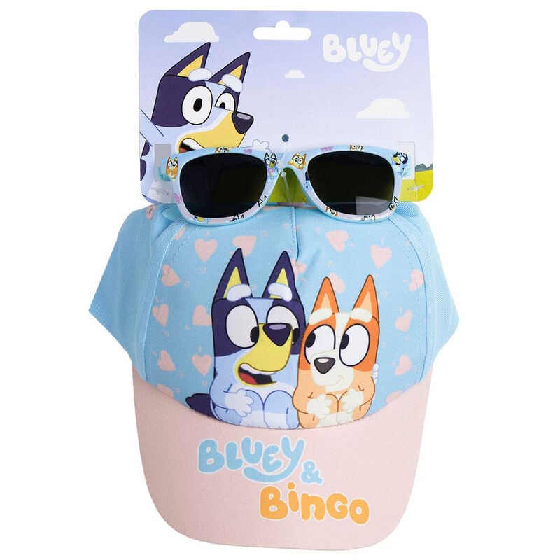Bluey cap and sunglasses set
