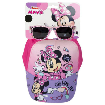 Minnie Mouse Disney hat and sunglasses set