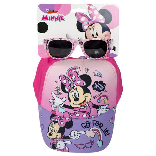 Minnie Mouse Disney hat and sunglasses set