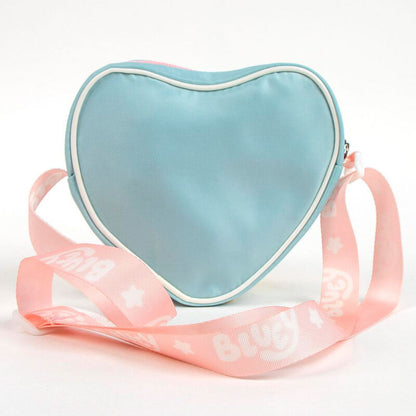 Borsa a forma di cuore blu