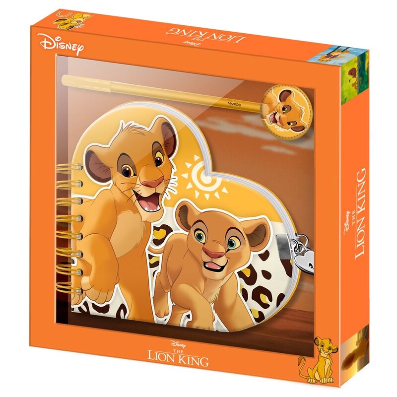 the lion king disney diary  pen set