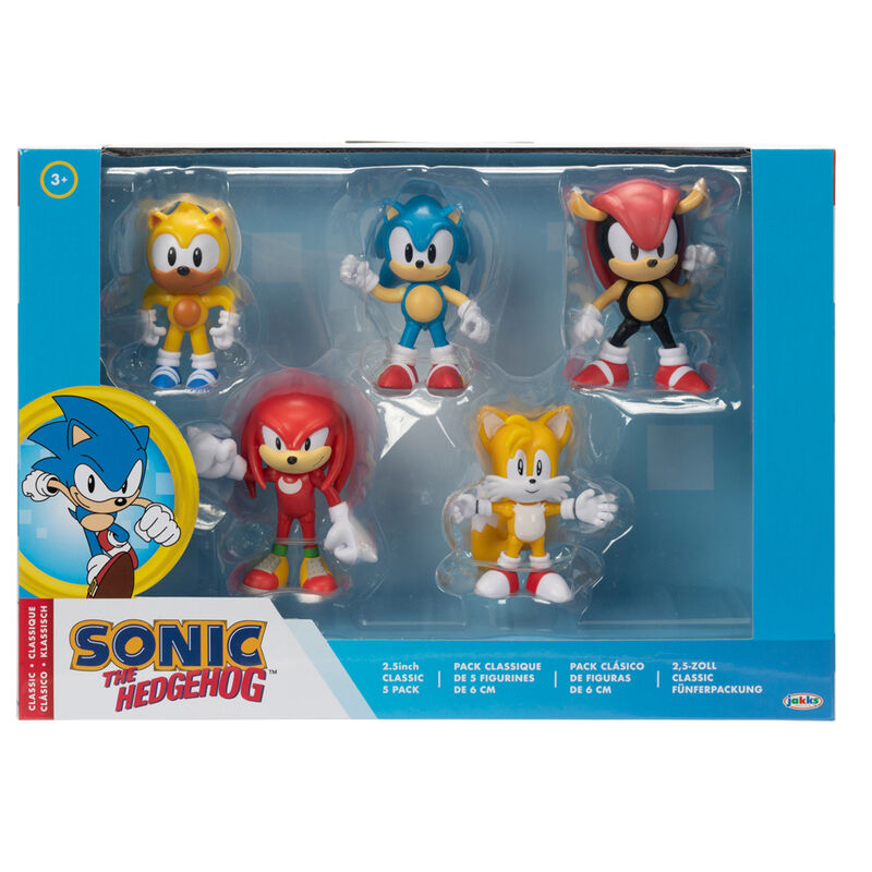 Blister of 5 Sonic The Hedgehog figures 6cm