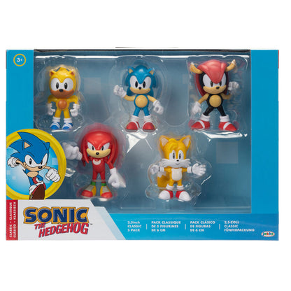Blister of 5 Sonic The Hedgehog figures 6cm