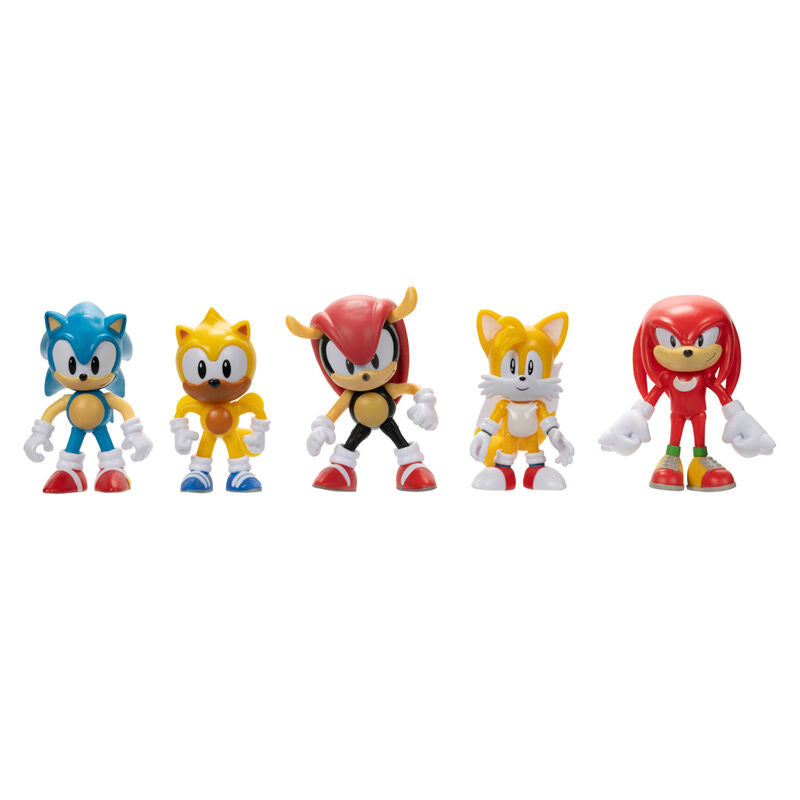 Blister of 5 Sonic The Hedgehog figures 6cm