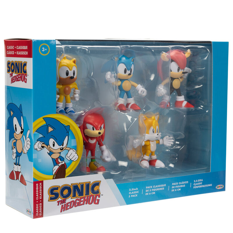 Blister of 5 Sonic The Hedgehog figures 6cm