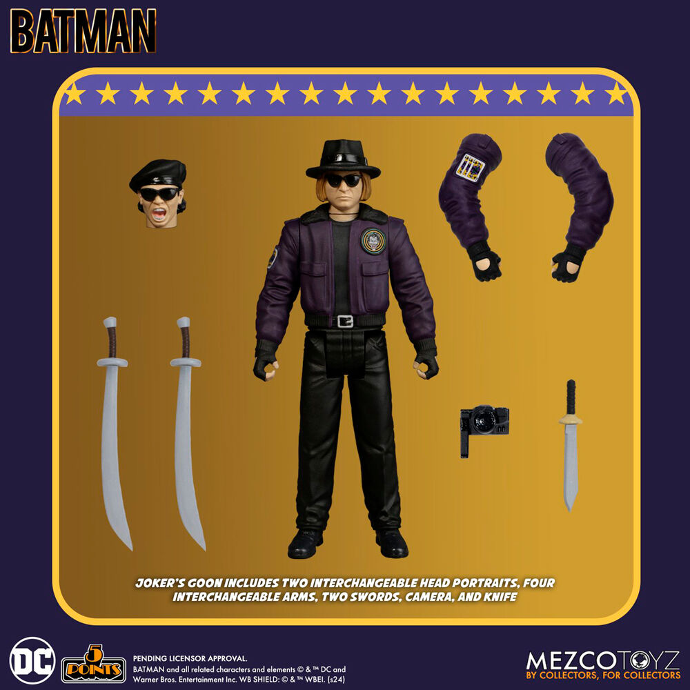 Figura do Coringa e Capanga do Batman Universo DC Comics 1989 9 5 cm