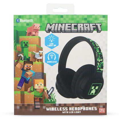 Słuchawki bezprzewodowe Minecraft LED