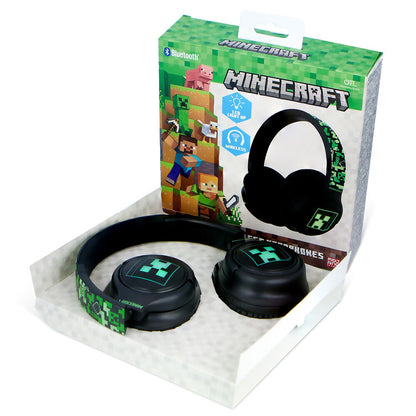 Słuchawki bezprzewodowe Minecraft LED