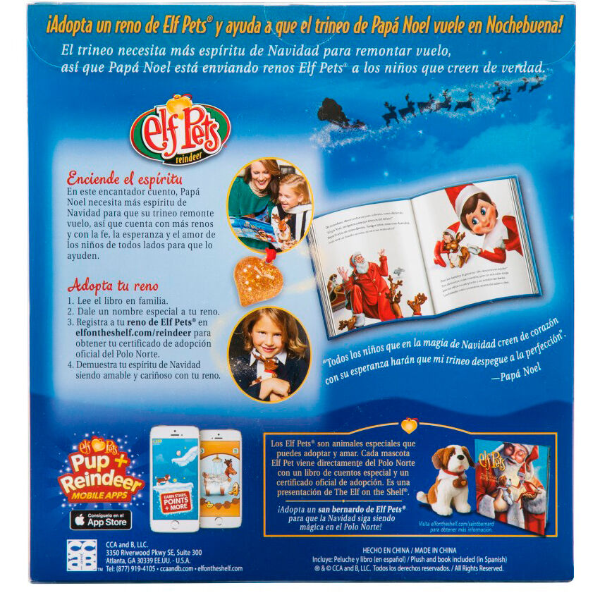 Elf Pets Reindeer Plush Story Set (Spanish)