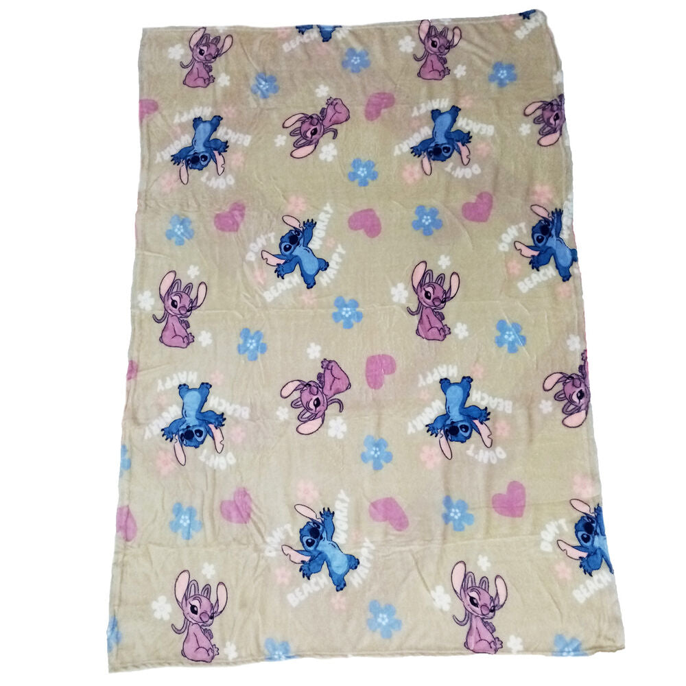 Stitch Disney coral blanket 110x150cm